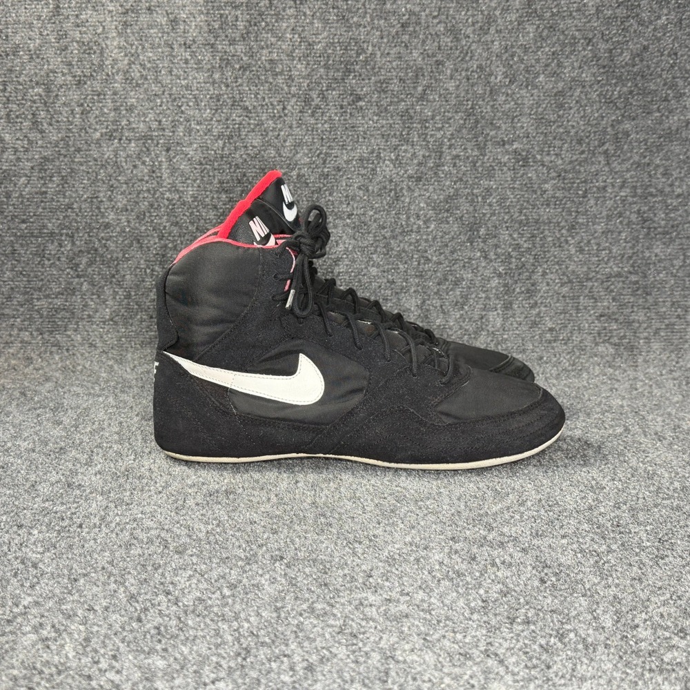 Nike Greco Supreme Wrestling Shoes Men's 11 Black Red Vintage Athletic Sneakers
